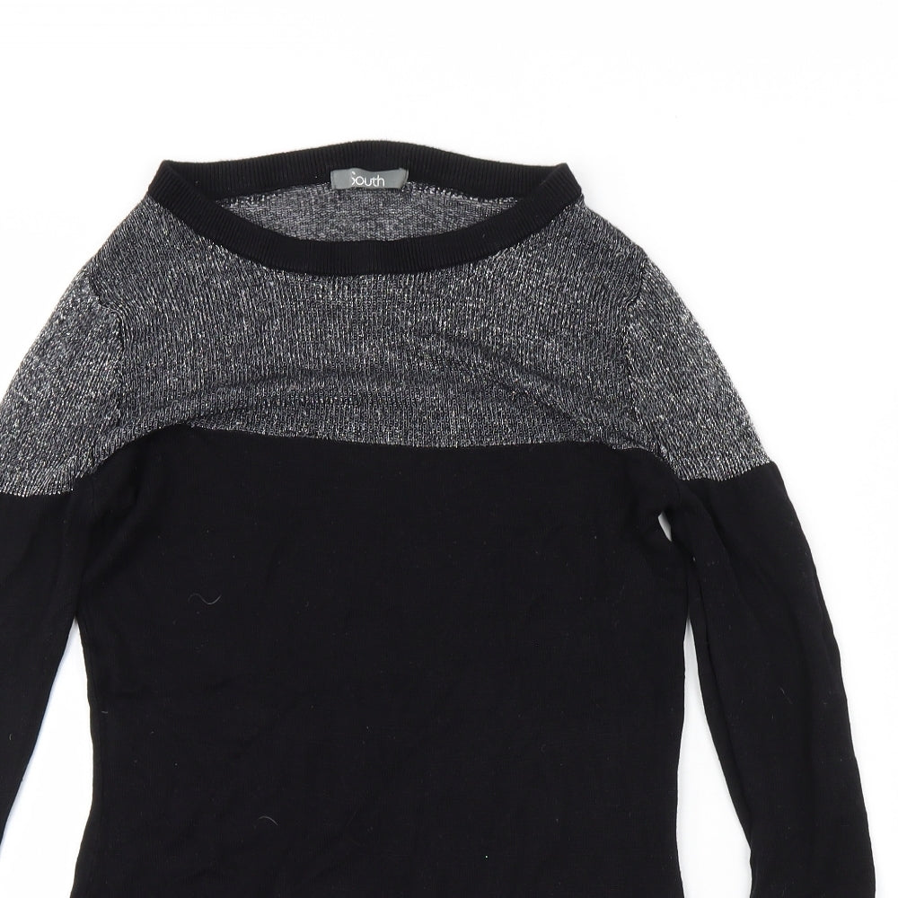 South Womens Black   Pullover Jumper Size 10