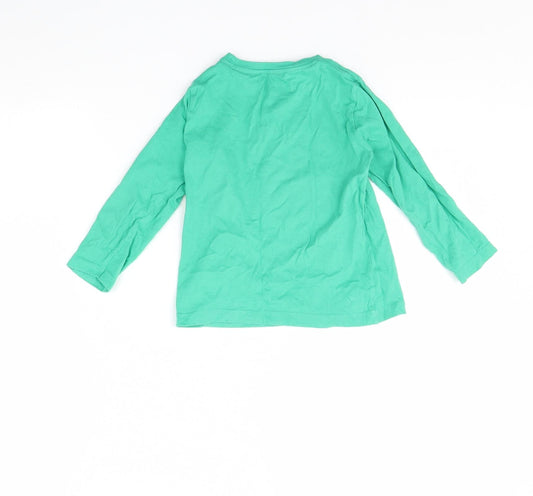 Primark Boys Green   Basic T-Shirt Size 3 Years  - Monkey