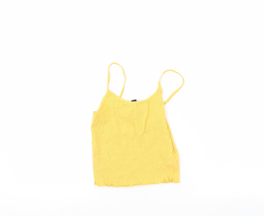 New Look Womens Yellow   Basic Tank Size 8
