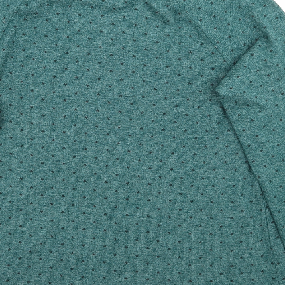 Primark Womens Green Geometric  Pullover Jumper Size 12