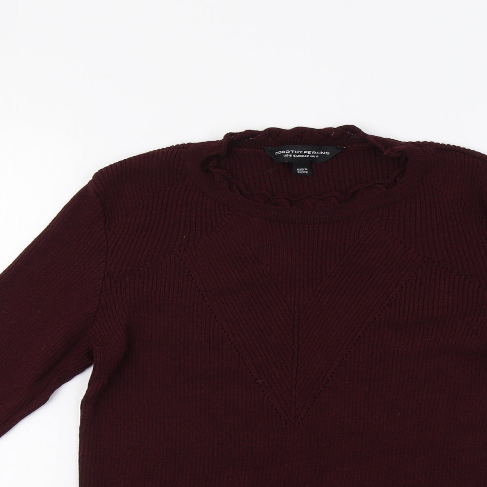 Dorothy Perkins Womens Purple   Pullover Jumper Size 10