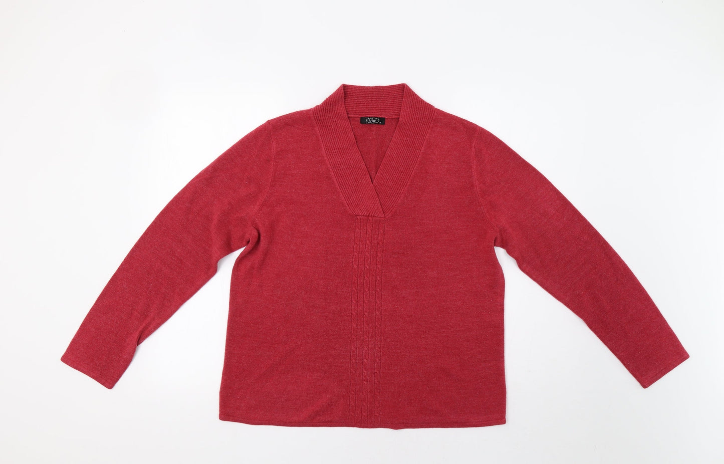 BM Womens Red   Pullover Jumper Size M