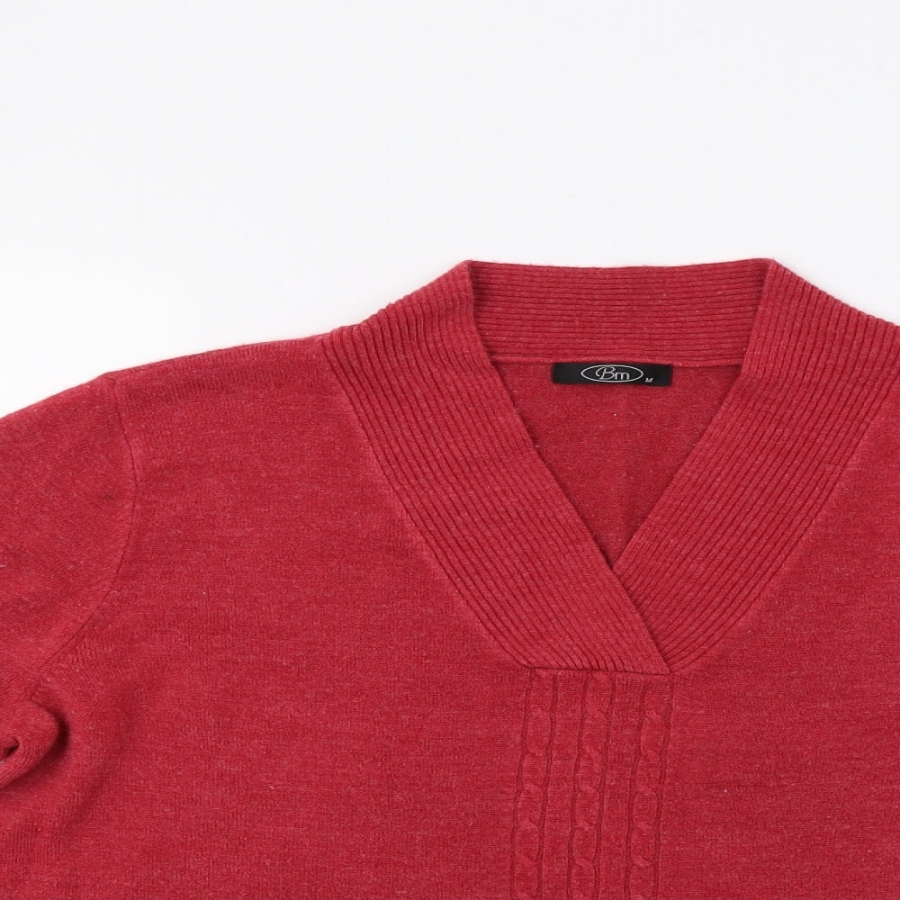 BM Womens Red   Pullover Jumper Size M