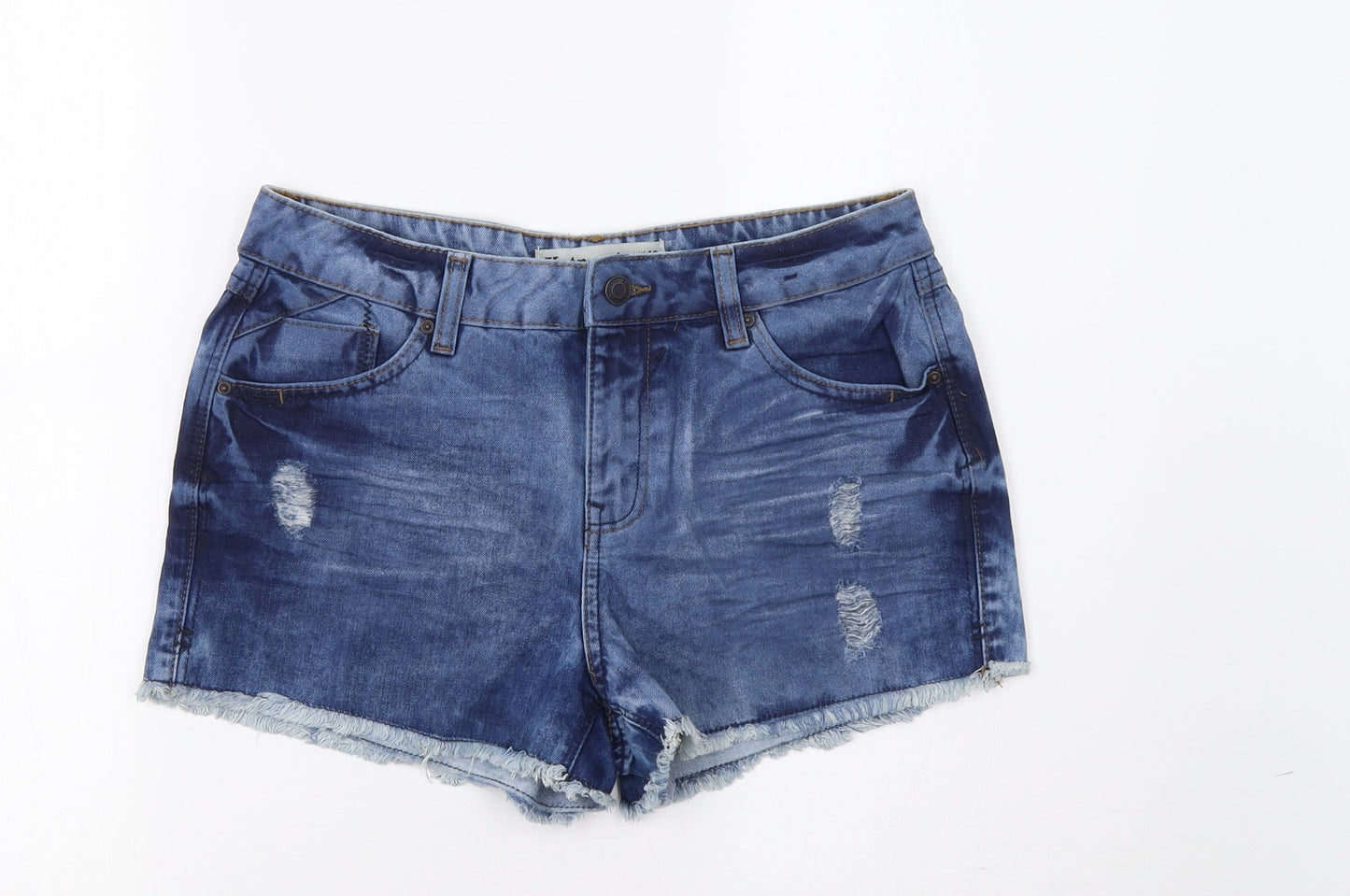 New Lok Womens Blue   Hot Pants Shorts Size 10