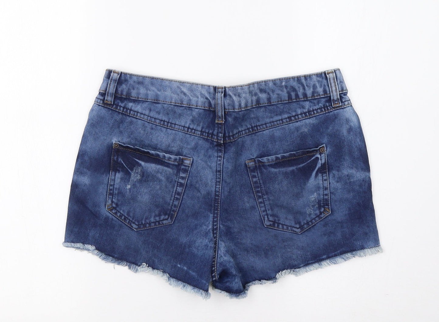 New Lok Womens Blue   Hot Pants Shorts Size 10