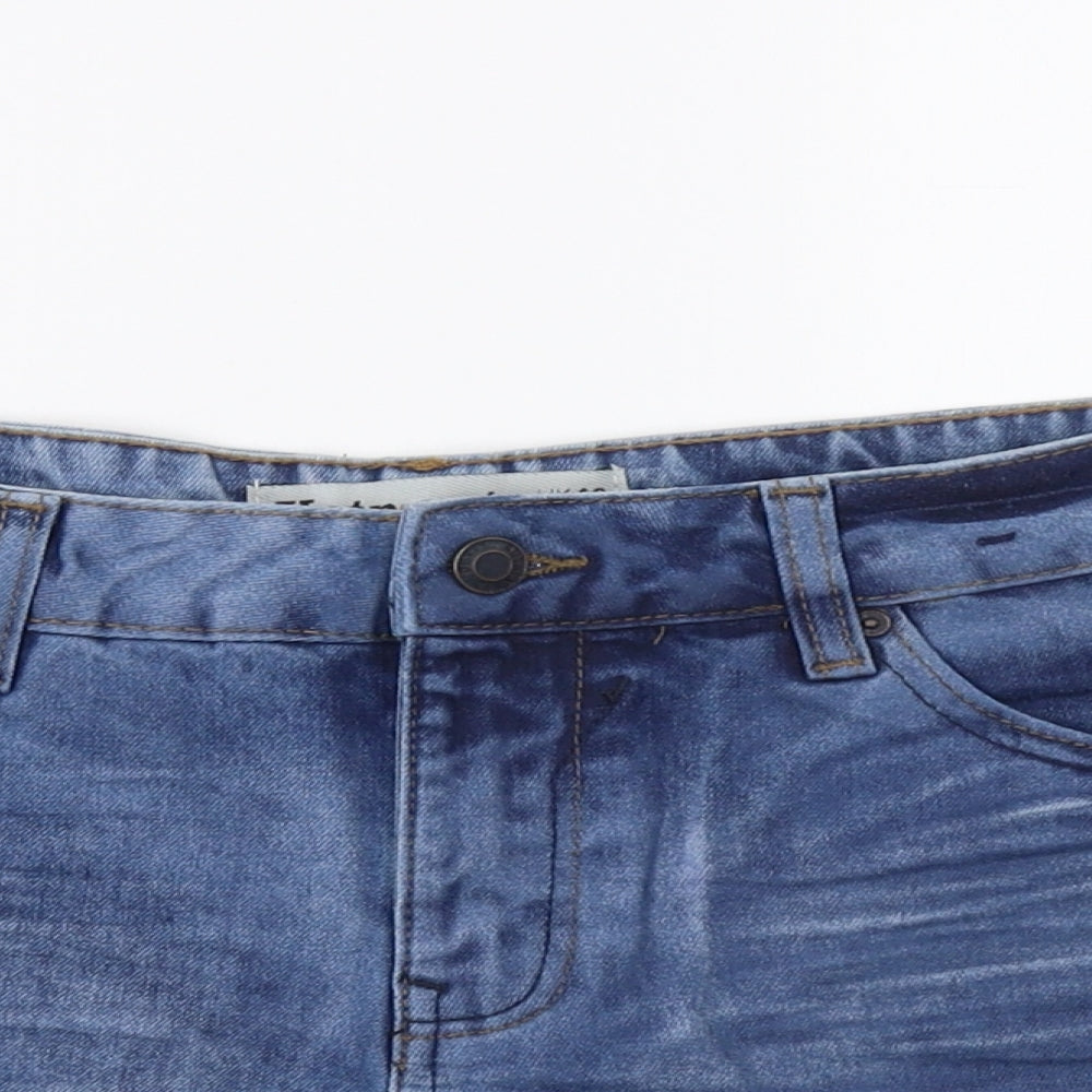 New Lok Womens Blue   Hot Pants Shorts Size 10