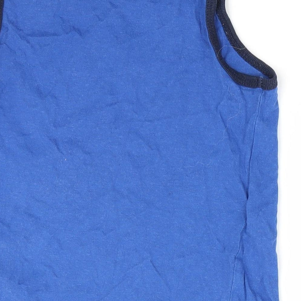 Primark Boys Blue   Basic Tank Size 6-7 Years  - Spaceman