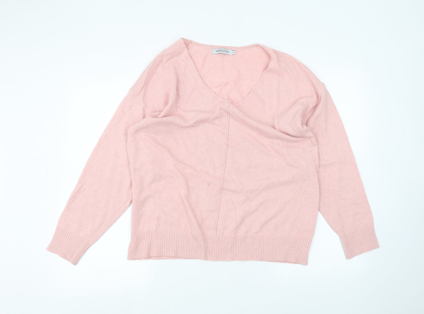 MissLook Womens Pink   Pullover Jumper Size L