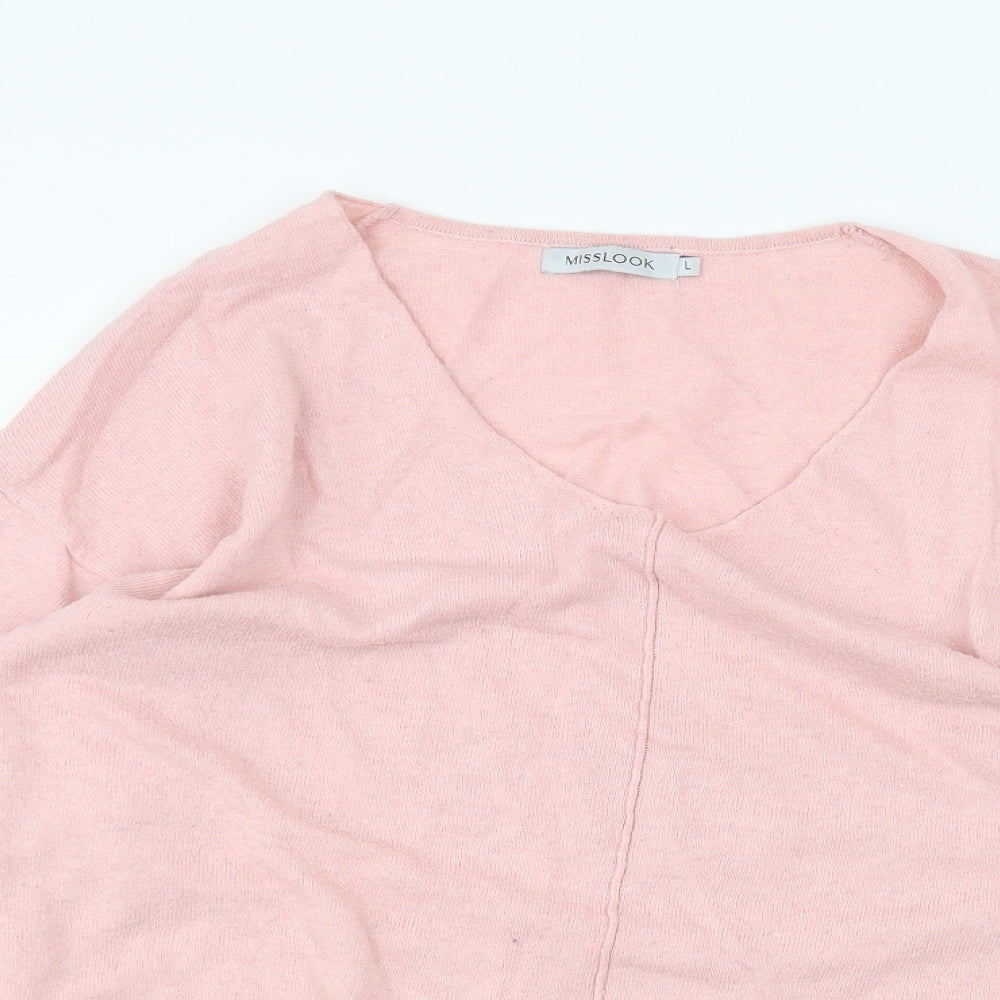 MissLook Womens Pink   Pullover Jumper Size L