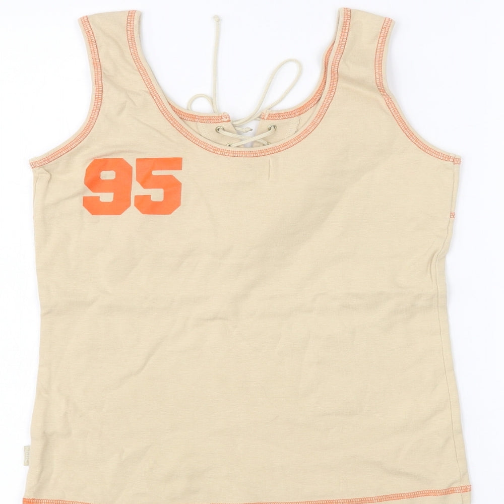 AZ collection Womens Beige   Basic Tank Size L