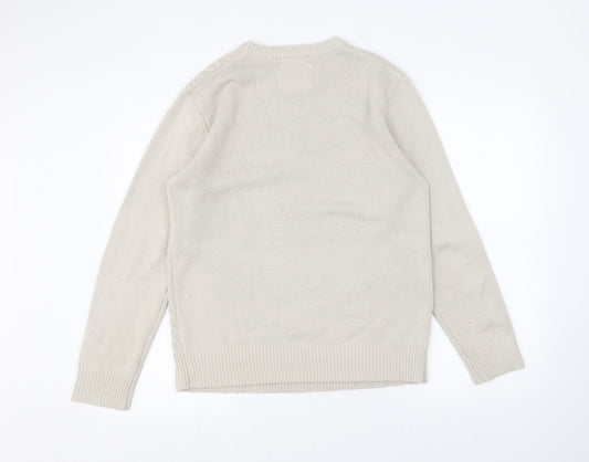 Astradivarius Mens Beige   Pullover Jumper Size S