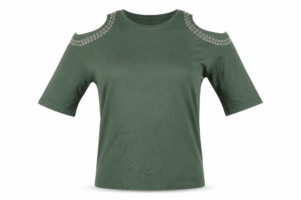 Select Womens Green   Basic T-Shirt Size 10