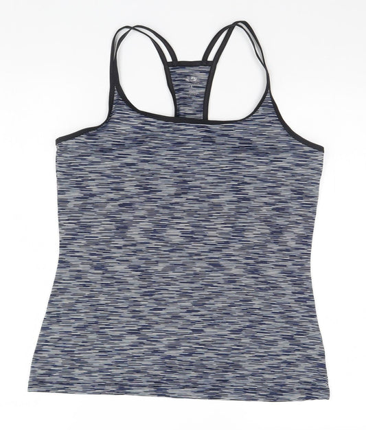 Preworn Womens Blue Striped  Basic Tank Size 12