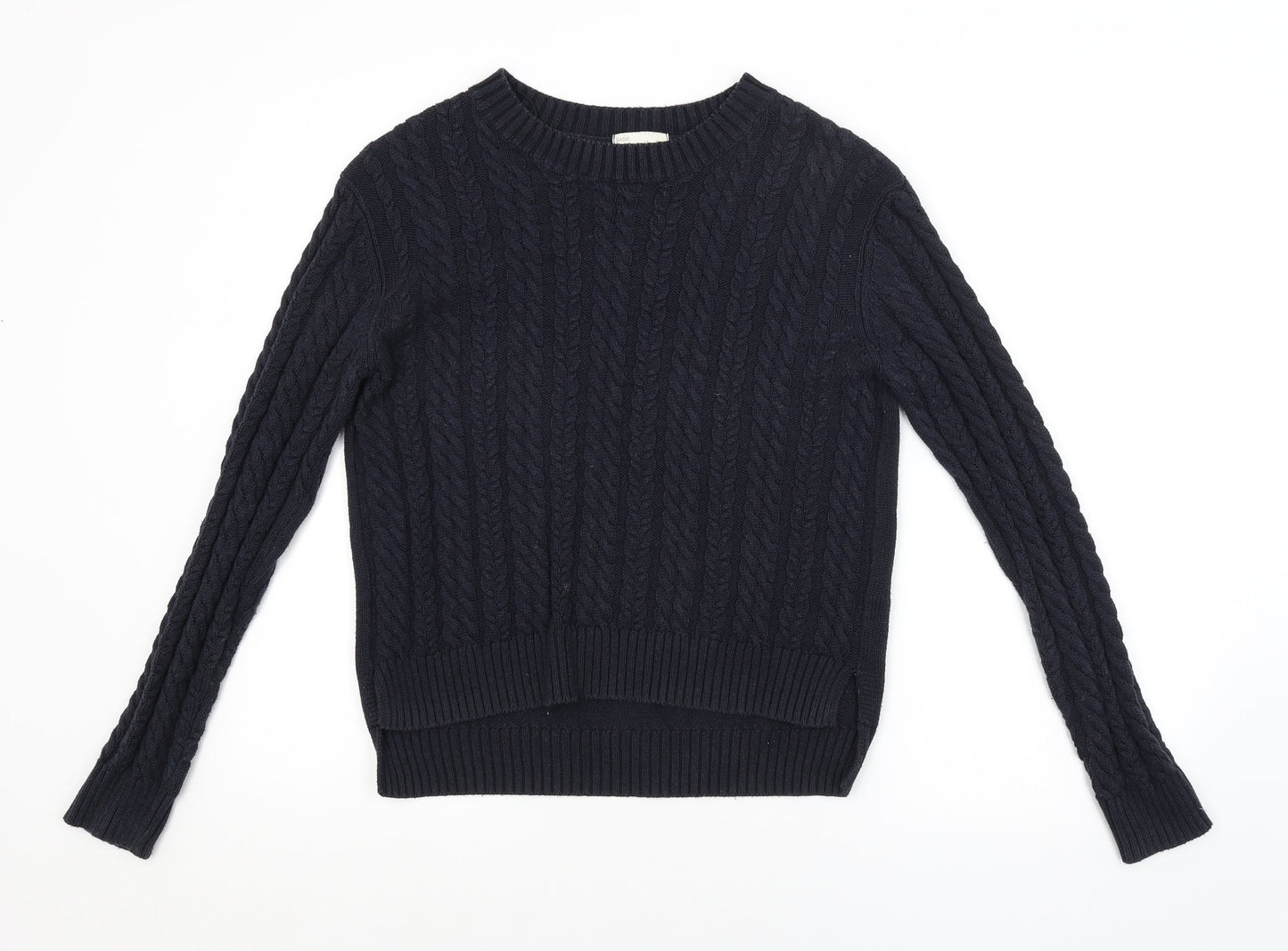 H&M Womens Blue Argyle/Diamond  Pullover Jumper Size XS