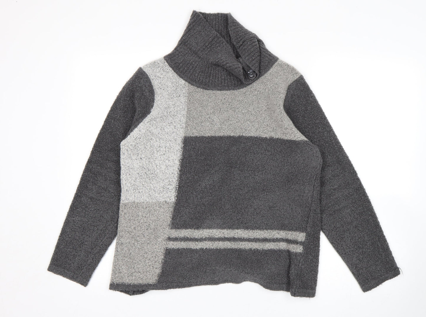 BM Womens Grey   Pullover Jumper Size M