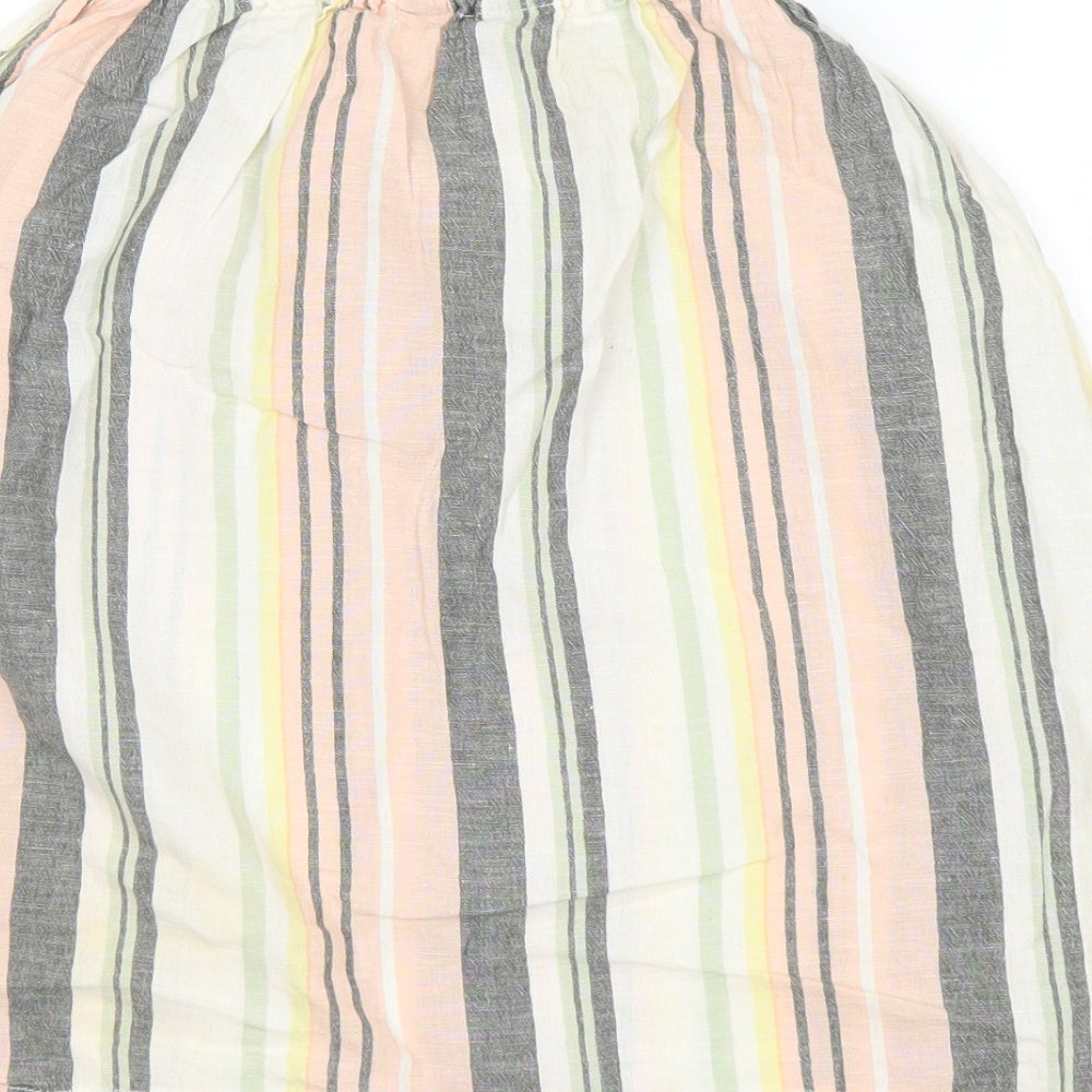 NEXT Womens Multicoloured Striped  Basic Tank Size 12