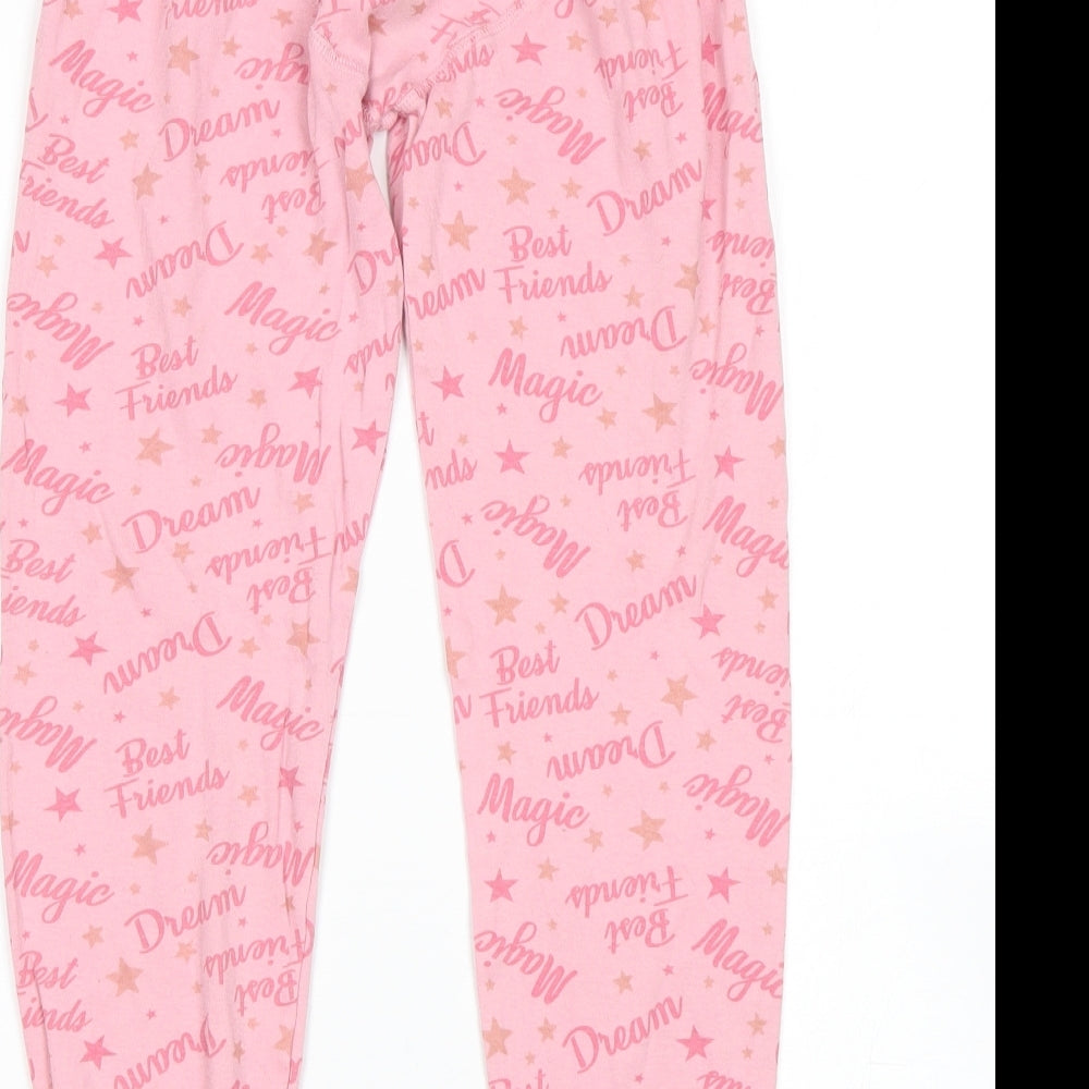 George Girls Pink    Pyjama Pants Size 9-10 Years  - disney
