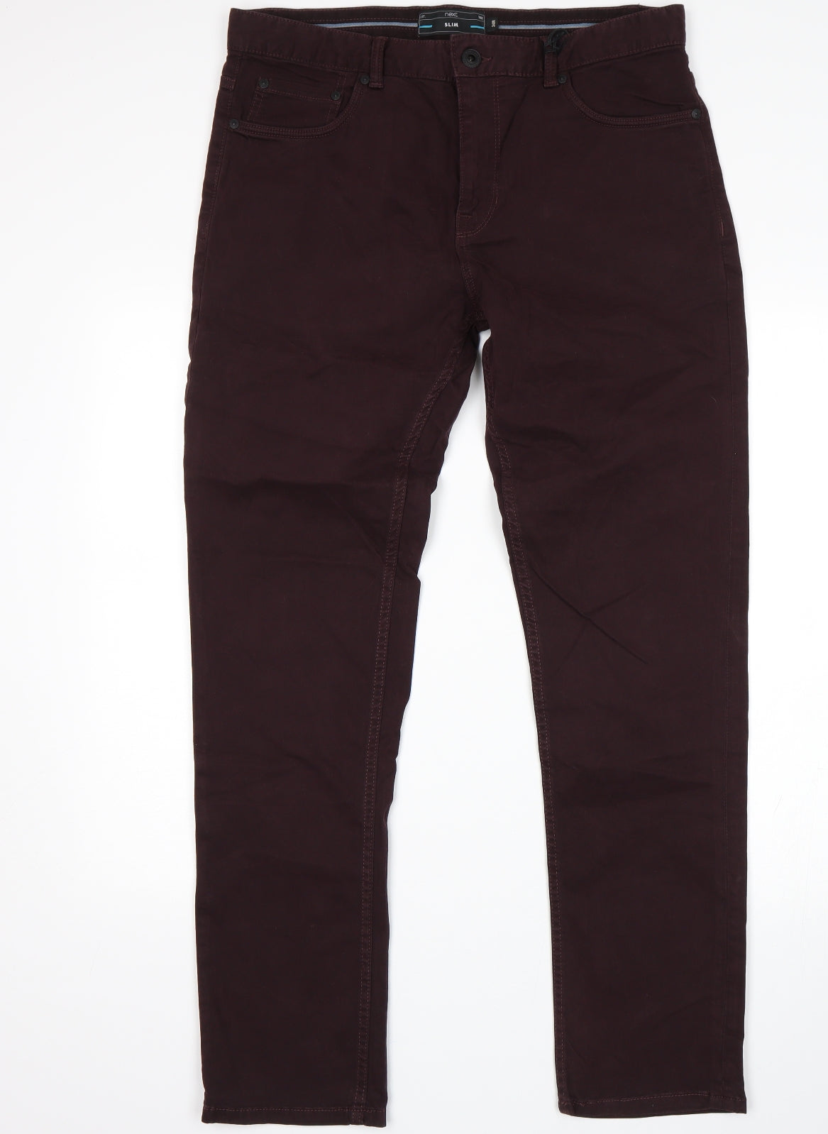 NEXT Womens Purple   Chino Trousers Size 34 L31 in