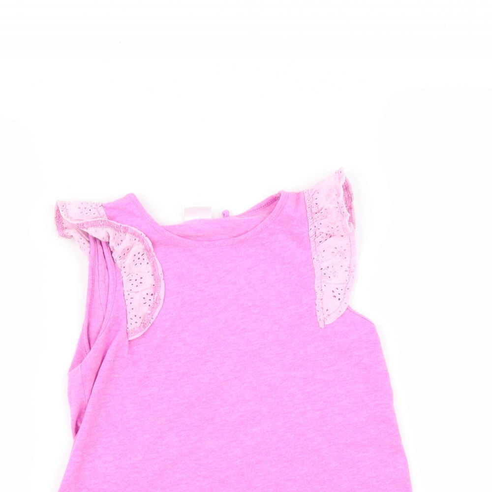 NEXT Girls Pink   Basic T-Shirt Size 5-6 Years