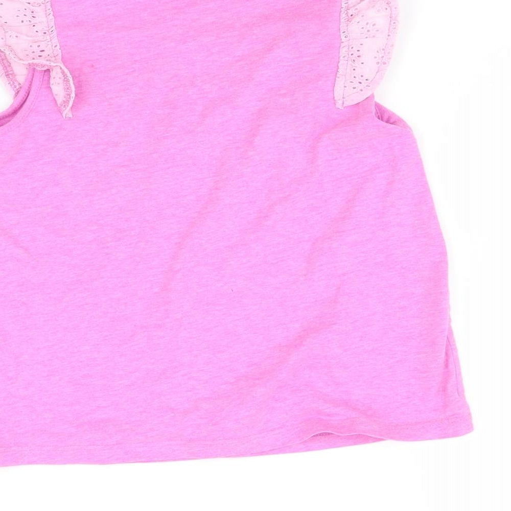 NEXT Girls Pink   Basic T-Shirt Size 5-6 Years