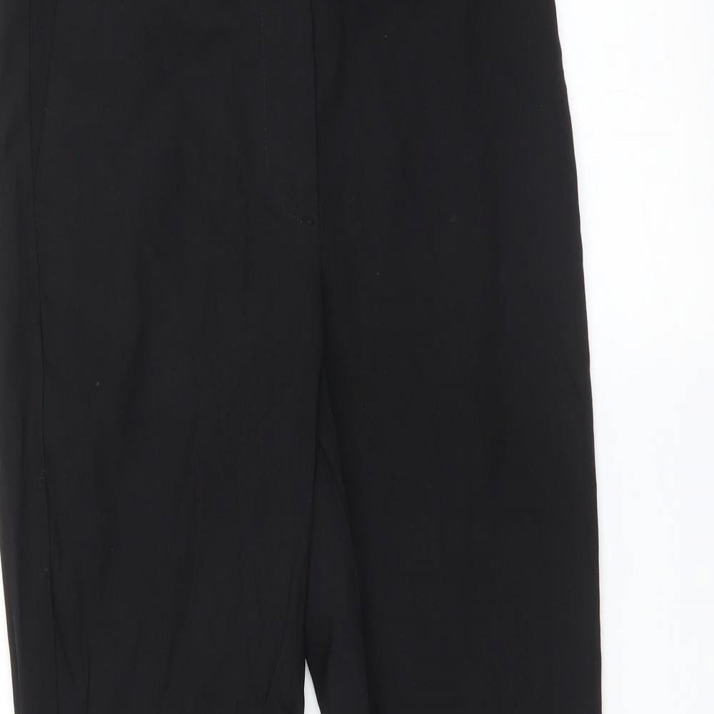 Preworn Womens Black   Trousers  Size 8 L27 in