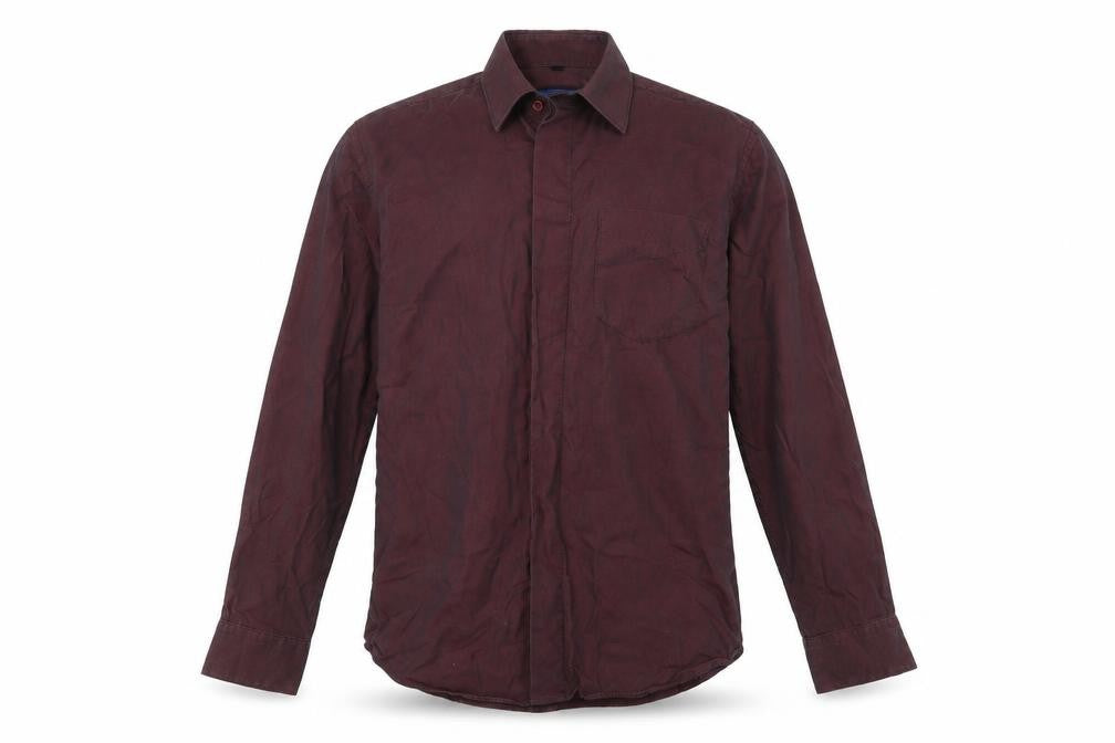 Copperstone Mens Purple    Button-Up Size 15