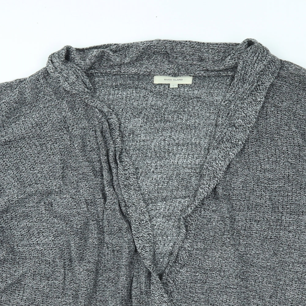 River Island Womens Grey   Cardigan Jumper Size L