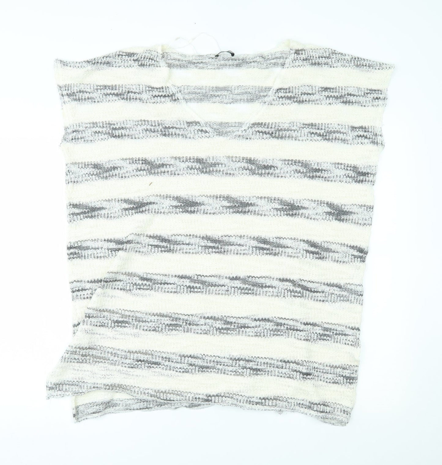 Zara Womens Beige Striped  Pullover Jumper Size S