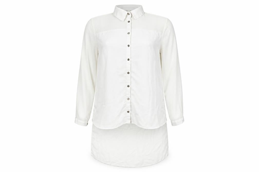 Lipsy london Womens White   Basic Button-Up Size 10