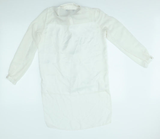 Lipsy london Womens White   Basic Button-Up Size 10
