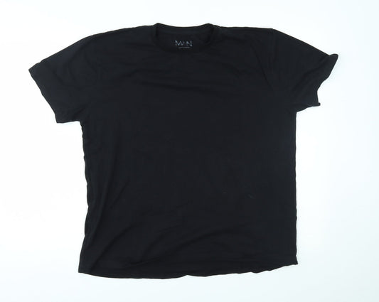 Boohooman Mens Black    T-Shirt Size L