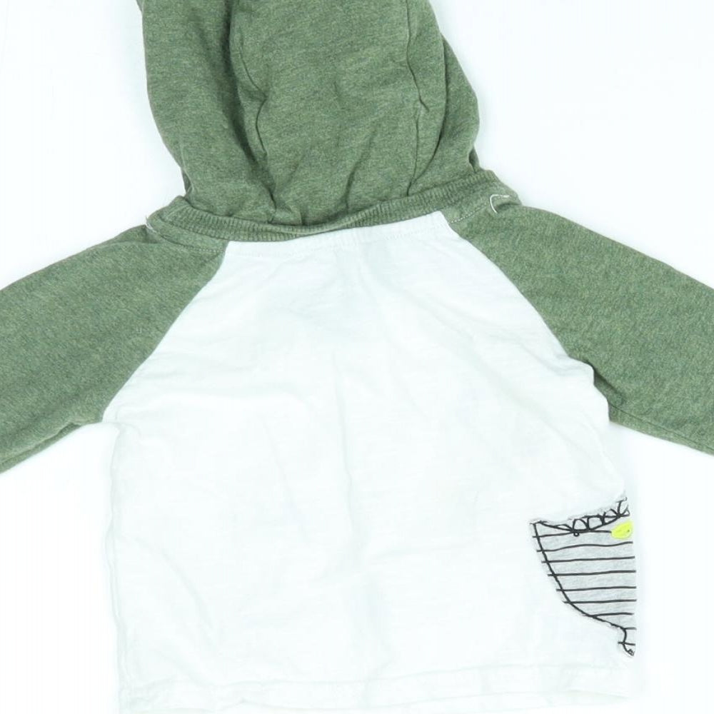 George Baby White   Pullover Jumper Size 3-6 Months  - dinomite