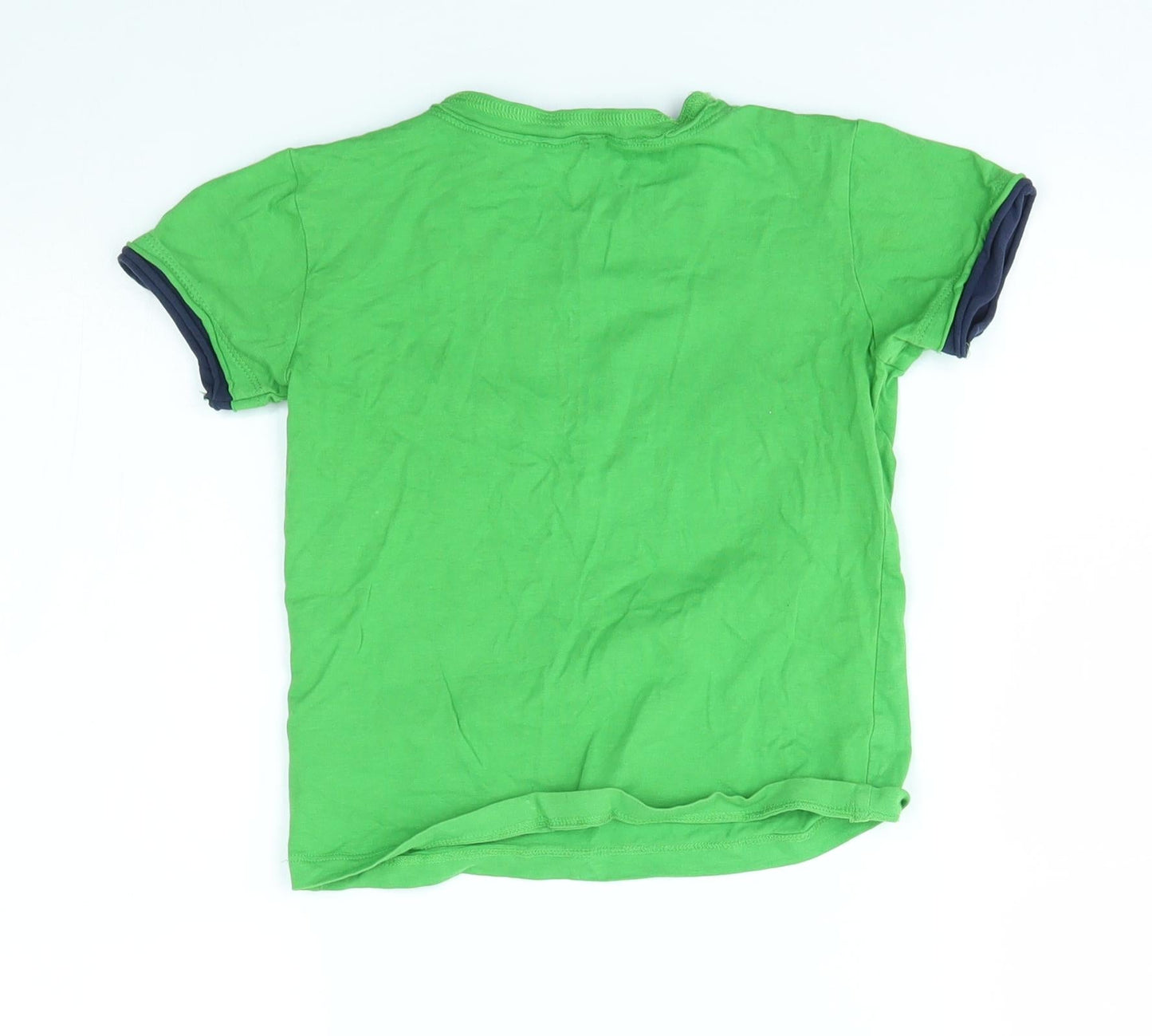 Mickey Boys Green   Basic T-Shirt Size 4 Years  - roadtrip, on your bike