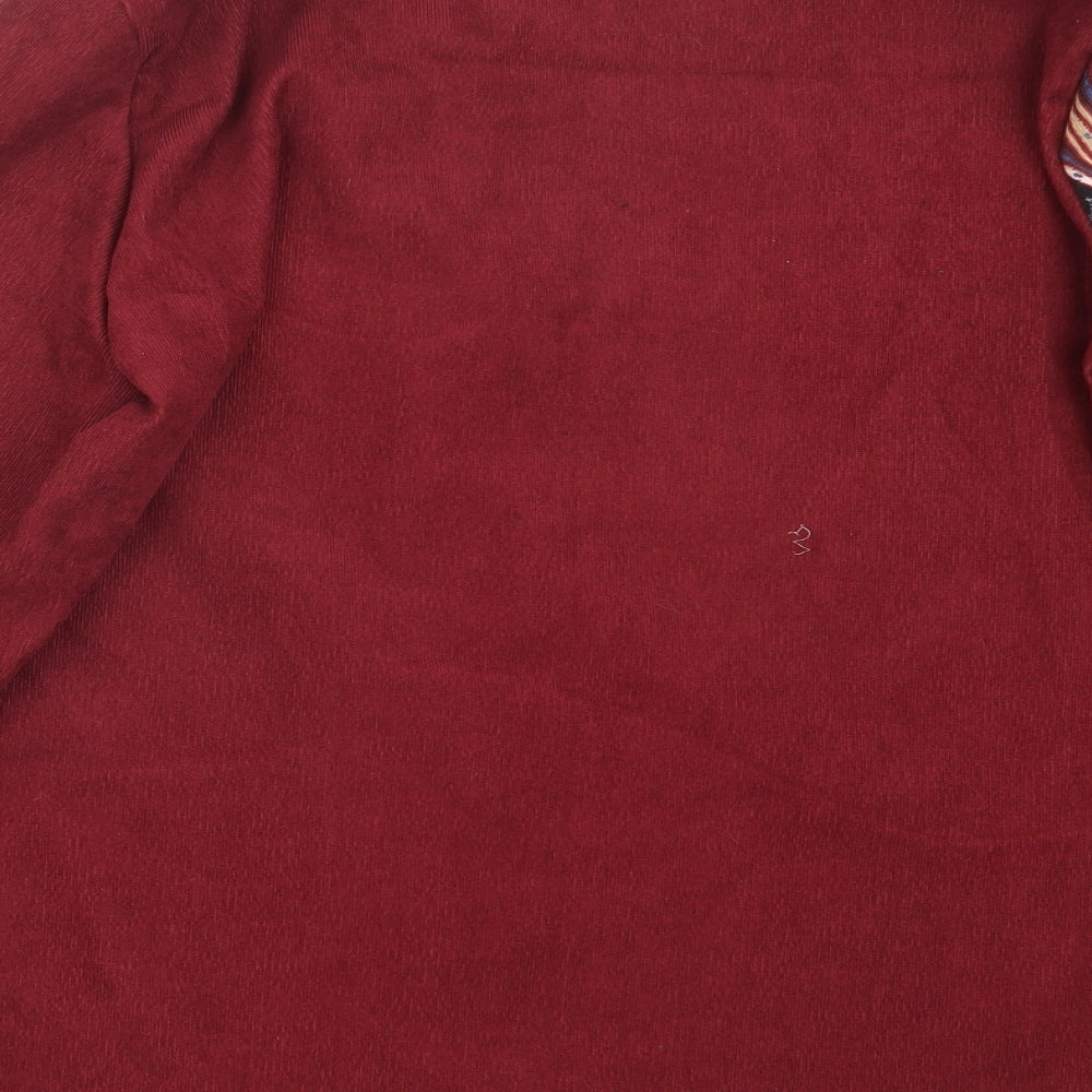 Zanzea Womens Red   Basic T-Shirt Size XL