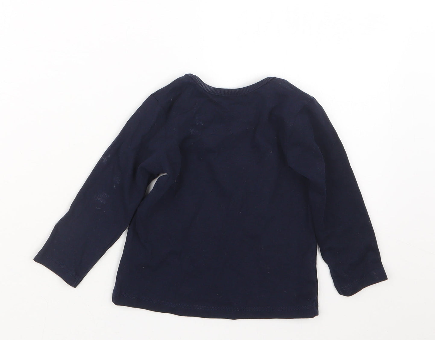 George Boys Blue   Basic T-Shirt Size 9-12 Months