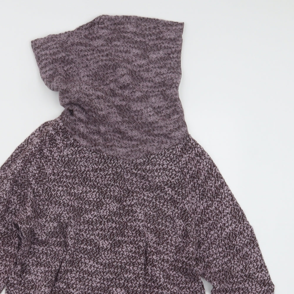 LOFT Womens Purple  Knit Pullover Jumper Size S