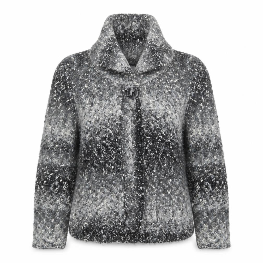 BHS Womens Grey  Knit Cardigan Jumper Size 12