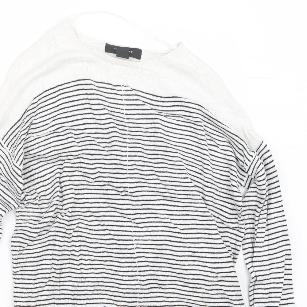 Atmosphere Womens Black Striped Knit Pullover Jumper Size 8