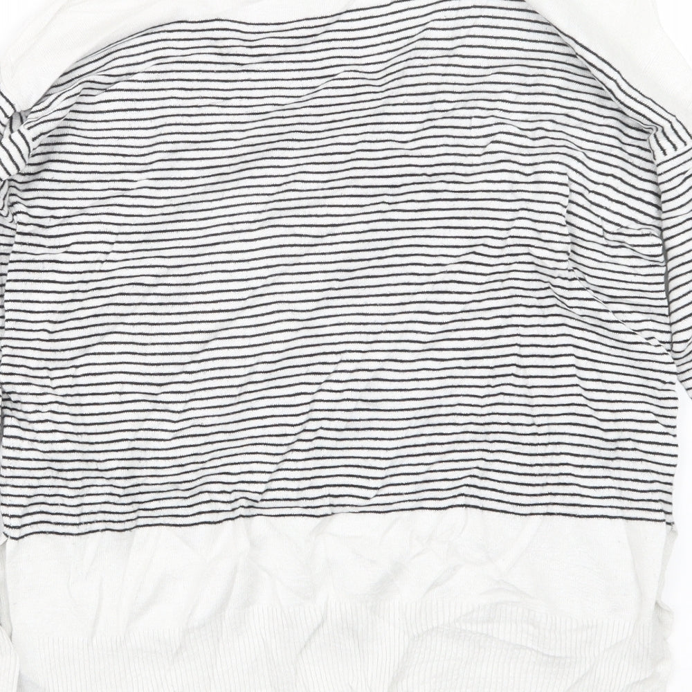Atmosphere Womens Black Striped Knit Pullover Jumper Size 8