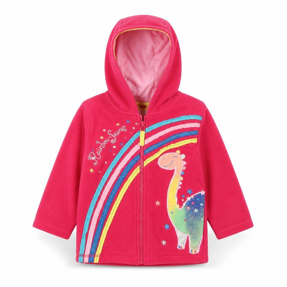Front view of EWM girls’ pink jacket, size 2, years
