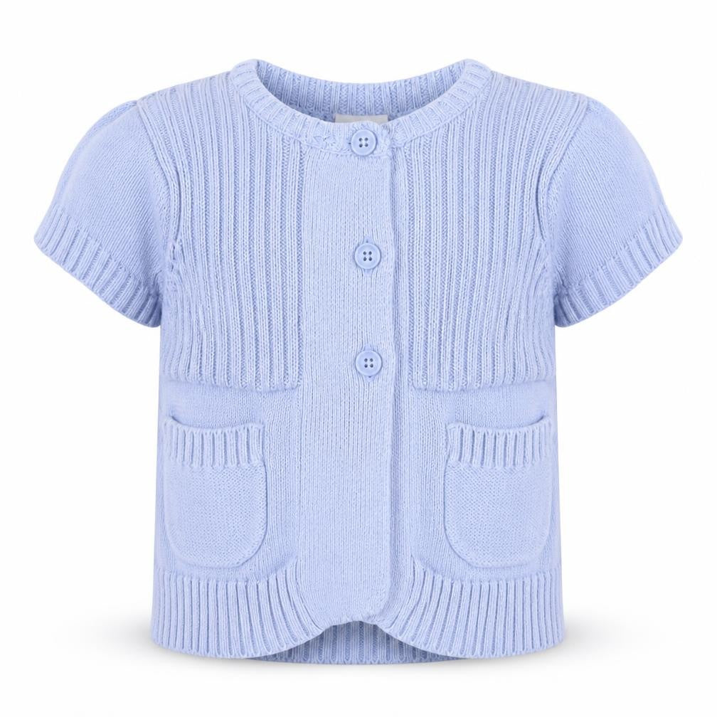 Cherokee Girls Blue  Knit Cardigan Jumper Size 2-3 Years