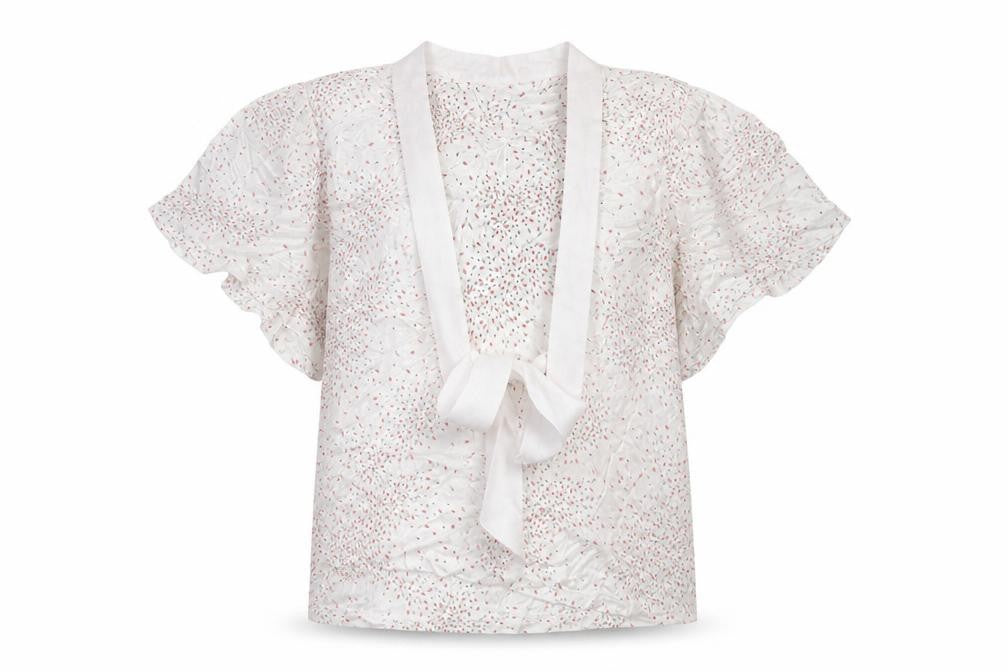 M&S Womens White Polka Dot  Basic T-Shirt Size 10