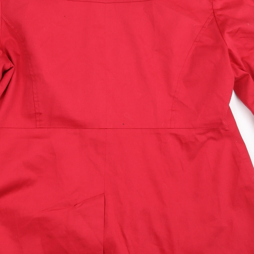South Womens Red   Overcoat Coat Size 14