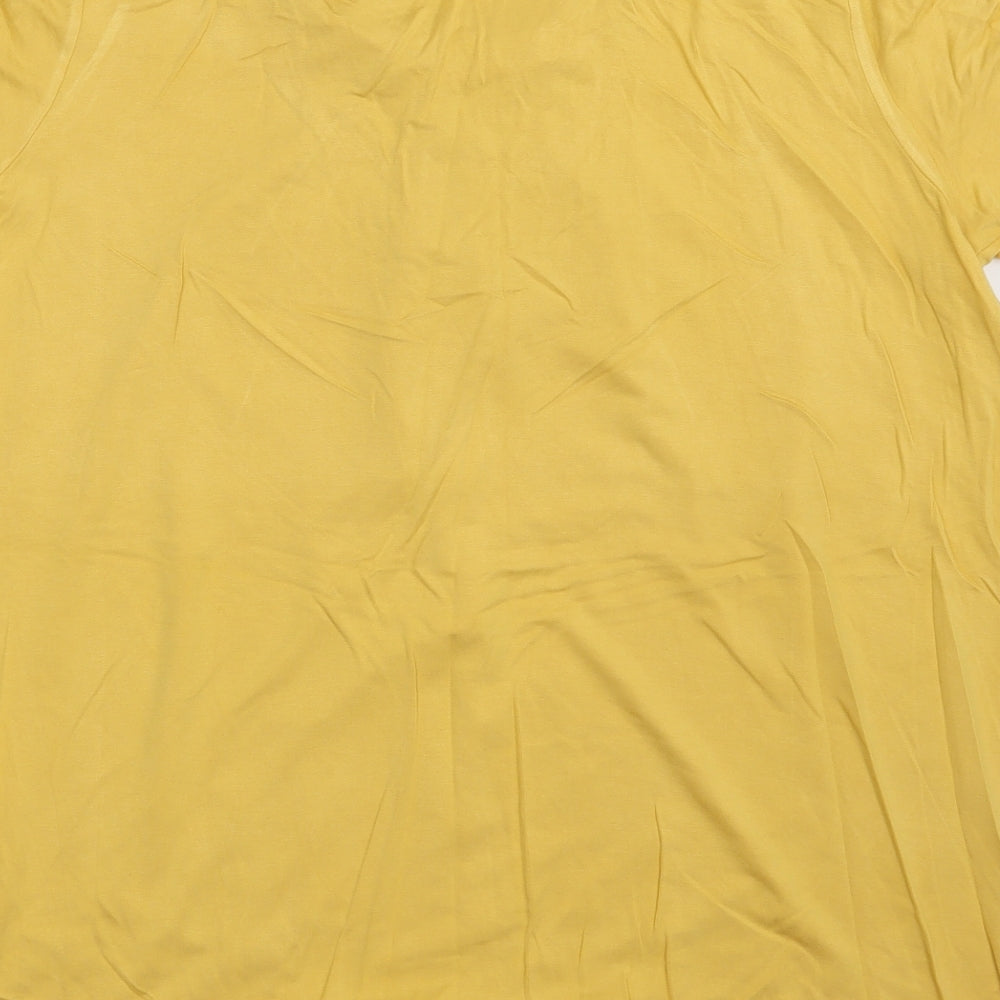 Damart Womens Yellow   Basic T-Shirt Size 14