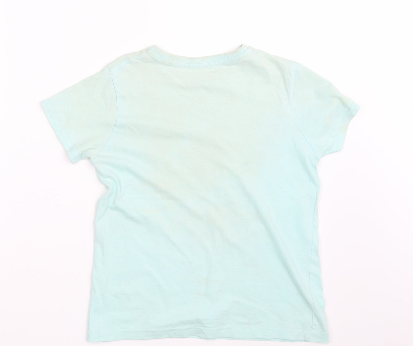 Primark Boys Blue   Basic T-Shirt Size 9-10 Years  - Fear Less