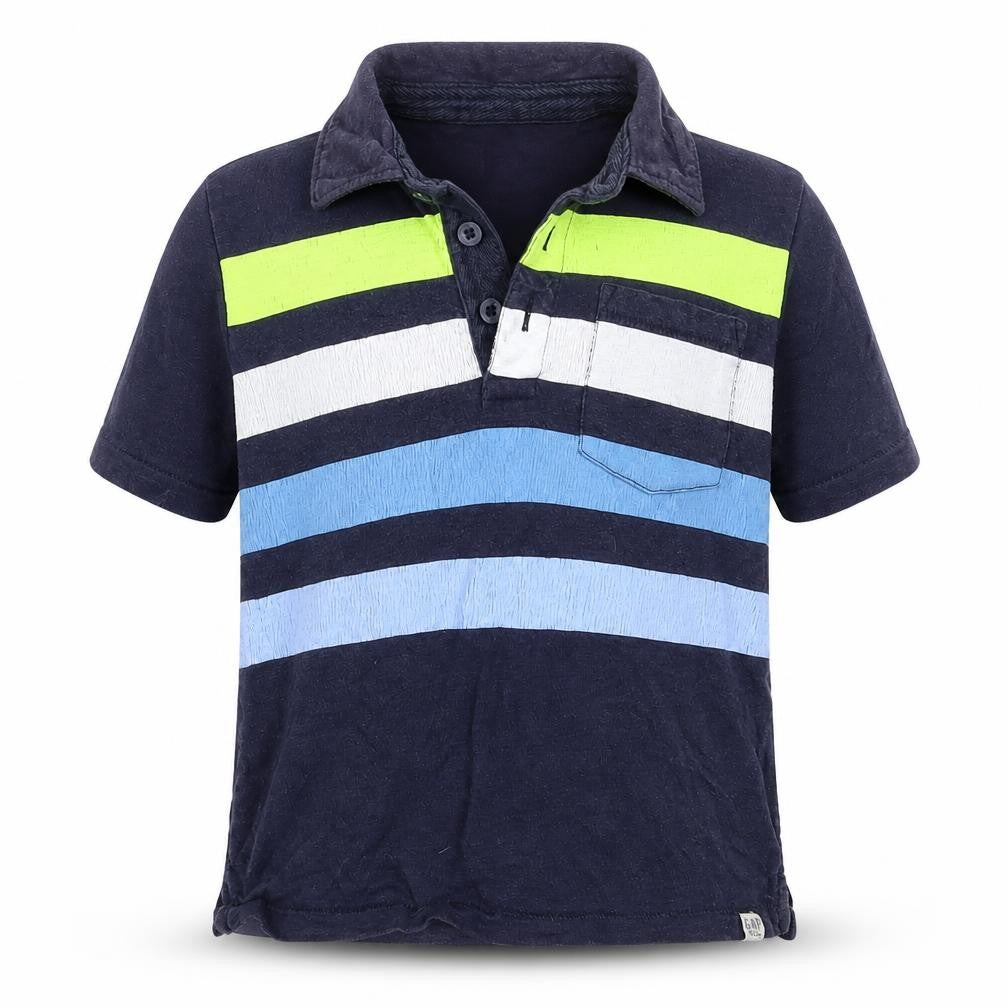 Gap Boys Blue Striped  Pullover Polo Size 4 Years