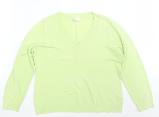 BHS Womens Green   Pullover Sweatshirt Size 20