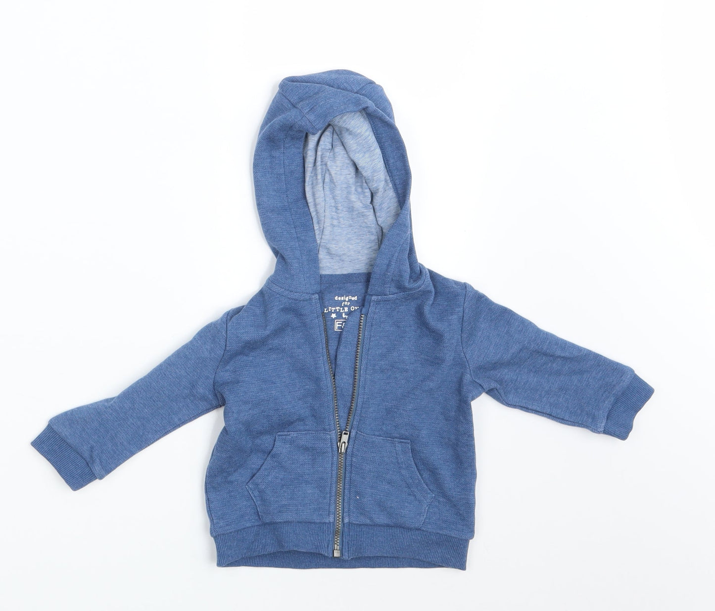 F&F Boys Blue   Full Zip Jumper Size 3-6 Months