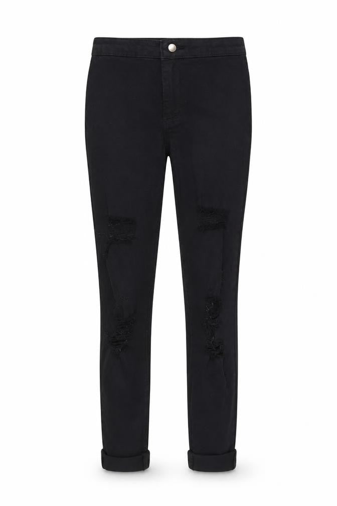 PRETTYLITTLETHING Womens Black  Denim Skinny Jeans Size 10 L26 in