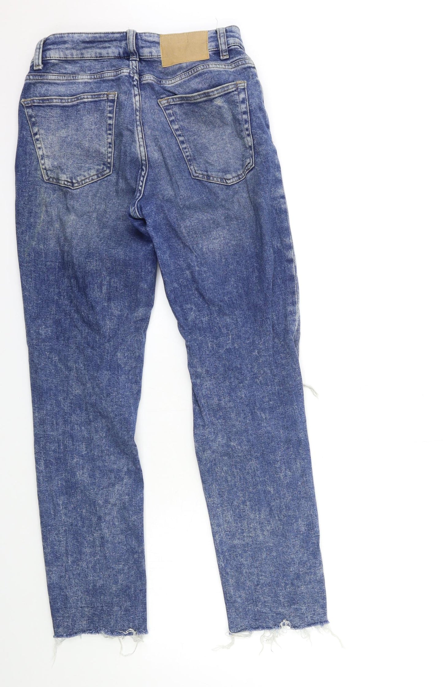 H&M Womens Blue  Denim Skinny Jeans Size 8 L28 in